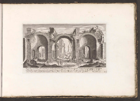 Baths of Caracalla, Here. Ferri, 1680 Canvas Print