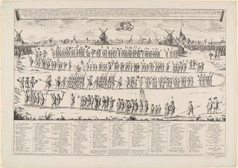 Parade at Krommenie on March 8, 1788, Johannes Jelgerhuis, 1788 Canvas Print