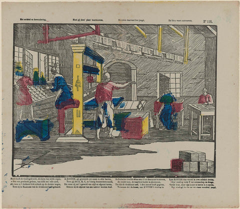 With reverence and admiration, / Must you consider this plate, / The reason for it l'eve youth, / Shall I unfold thee, M. Hemeleers-van Houter, 1827 - 1894 Canvas Print