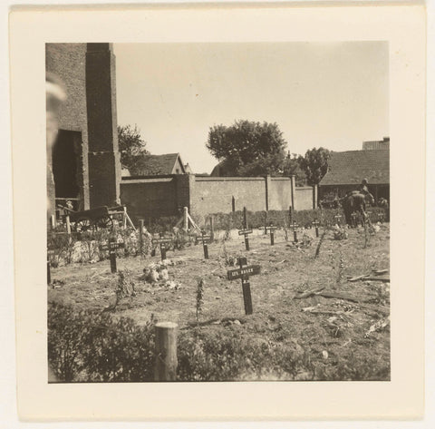 Cemetery German soldiers, anonymous, 1940 Canvas Print