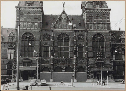 North façade of the museum and passage closed by wall, c. 1959 - c. 1962 Canvas Print