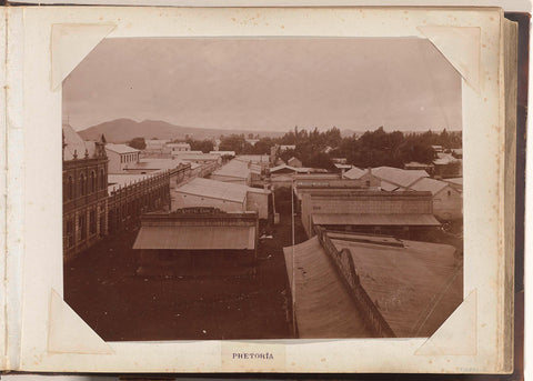 View of a building of Natal Bank and other buildings in Pretoria, anonymous, c. 1885 - c. 1910 Canvas Print