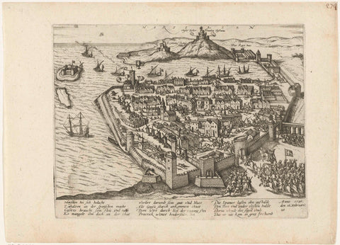 Guise conquers Marseille, 1596, Frans Hogenberg (workshop of), 1596 - 1598 Canvas Print