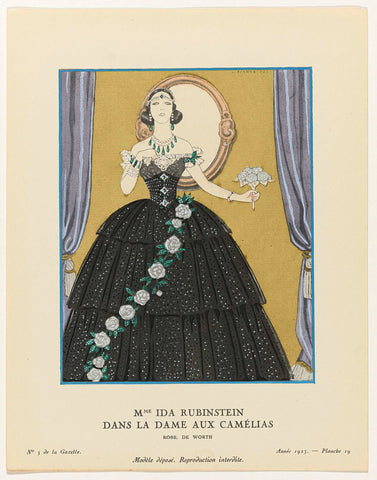 Gazette du Bon Ton, 1923, No. 5, Pl.19: Mme Ida Rubinstein in 