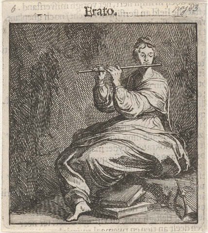 Euterpe, Pieter Nolpe, 1650 Canvas Print