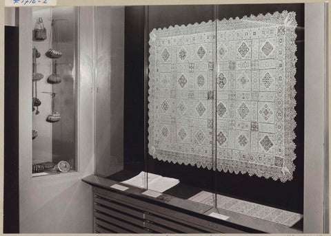 Display cases with textile objects, 1975 Canvas Print