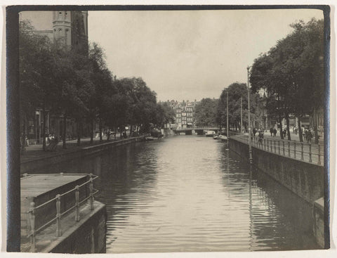 View over the Singel, Amsterdam, anonymous, c. 1900 Canvas Print