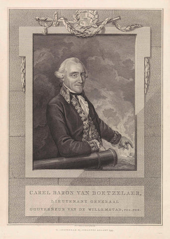 Portret van Carel baron van Boetzelaer, Reinier Vinkeles (I), 1793 Canvas Print