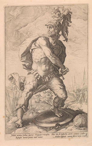 Titus Manlius Torquatus, anonymous, 1645 - 1706 Canvas Print