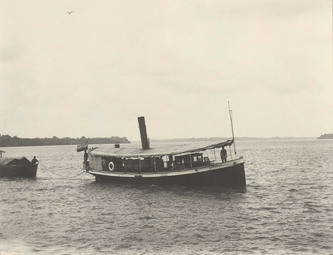 Boot op het water, anonymous, 1903 - 1907 Canvas Print