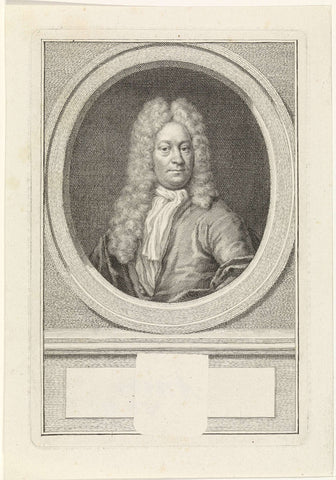 Portret van Jan Sautijn, Jacob Houbraken, 1749 - 1780 Canvas Print