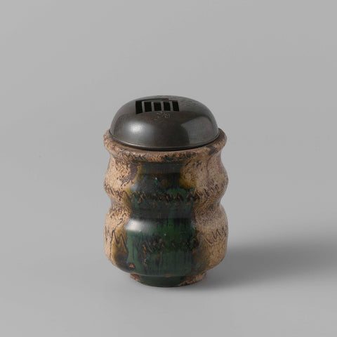 Incense burner with a metal cover, anonymous, anonymous, c. 1700 - c. 1799 Canvas Print