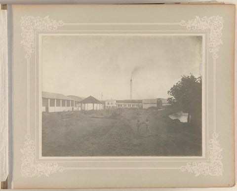 Excavation work at the sugar factory, O. Hisgen & Co. (possibly), 1890 - 1910 Canvas Print