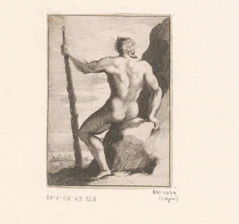 Polyphemus, anonymous, Sébastien Leclerc (I) (copy after), 1647 - 1714 Canvas Print