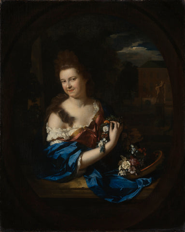 Portrait of Margaretha Rendorp, Wife of Jan van de Poll, Adriaen van der Werff, 1692 Canvas Print