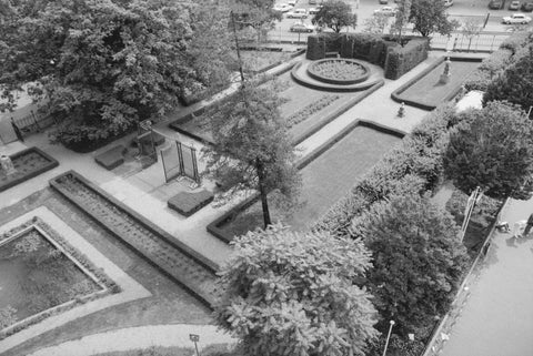 Garden seen from above, 1990 Canvas Print