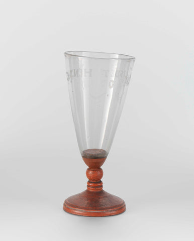 Chalice glass with the engraved text: LISBET HENDRICKS, anonymous, 1590 Canvas Print