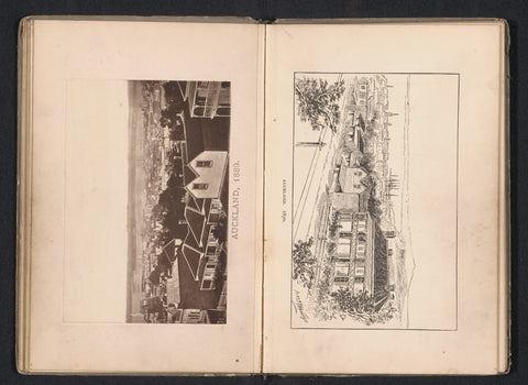 Photo reproduction of a view of Auckland, anonymous, 1889 Canvas Print