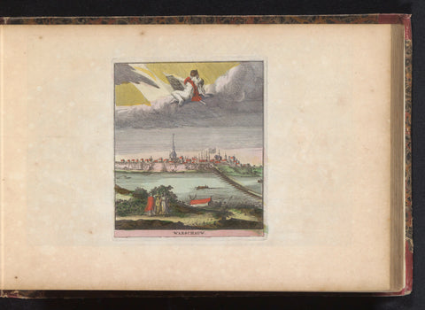 View of Warsaw, anonymous, 1735 Canvas Print