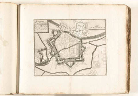 Map of Belfort, ca. 1702, anonymous, 1702 - 1703 Canvas Print