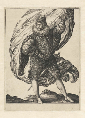 Ensign, Hendrick Goltzius, 1585 Canvas Print