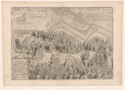 Siege of Ostend: the armistice on 24-25 December 1601, anonymous, 1615 Canvas Print