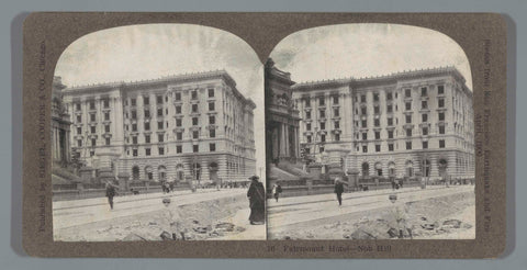 Fairmount Hotel na de aardbeving in San Francisco, Tom M. Phillips, 1906 Canvas Print