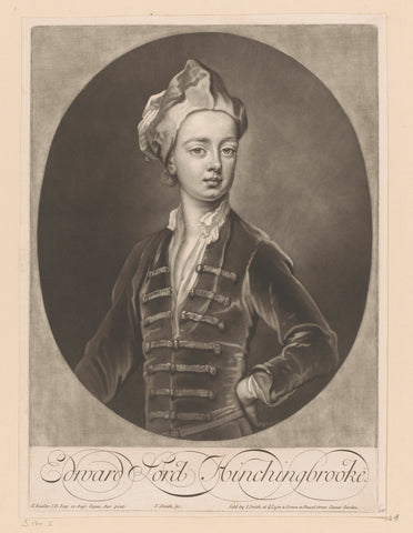 Portrait of Edward Montagu, John Smith (printmaker/ publisher), 1700 - 1742 Canvas Print