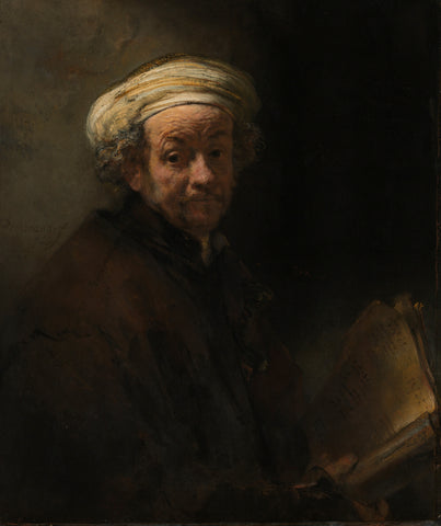 Self-portrait as the Apostle Paul, Rembrandt van Rijn, 1661 Canvas Print