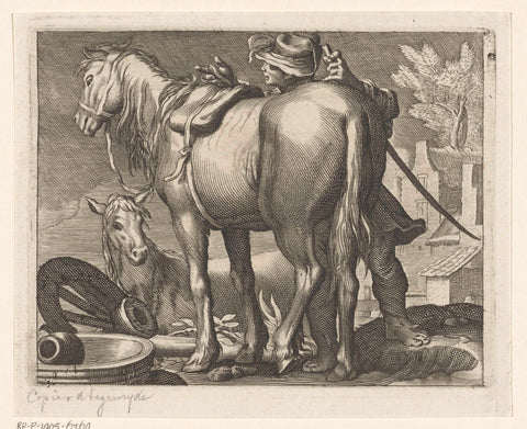 Paarden, Boëtius Adamsz. Bolswert, 1611 - 1661 Canvas Print