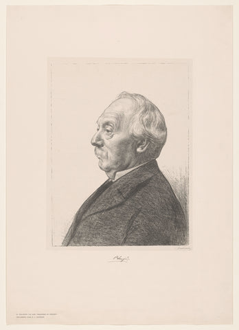 Portrait of an unknown man named Blussé, Hendrik Johannes Haverman, 1901 Canvas Print