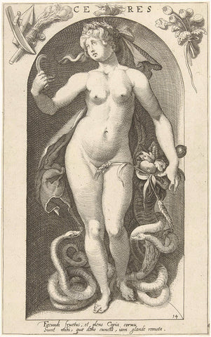 Ceres, Nicholas Braeu, 1598 Canvas Print