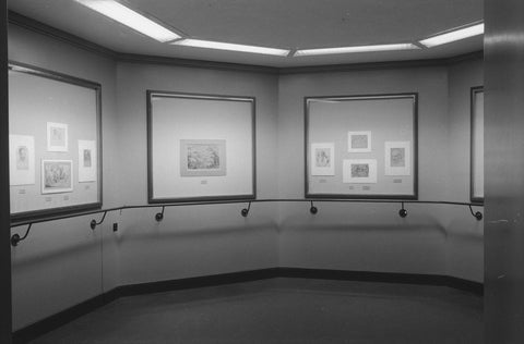 Room 129 with showcases, c. 1950 - c. 1955 Canvas Print