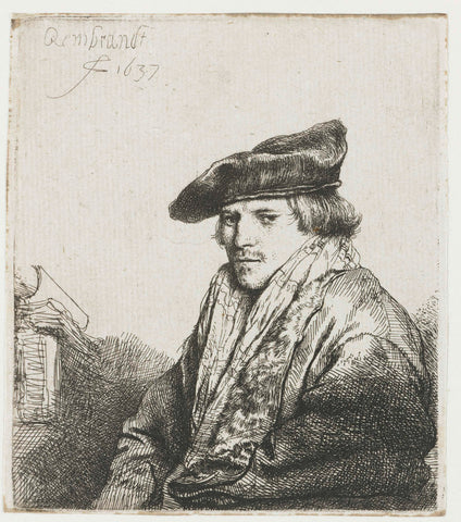 Petrus Sylvius (?), Rembrandt van Rijn, 1637 Canvas Print