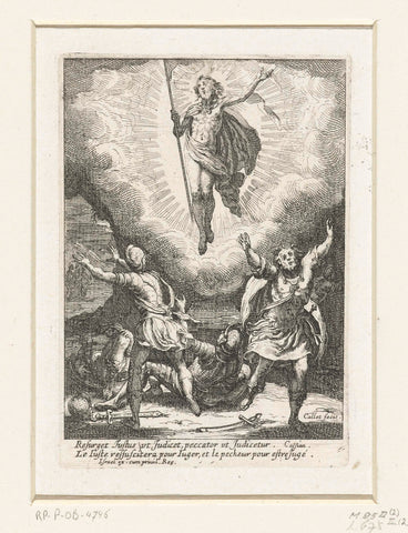 Opstanding, Jacques Callot, 1621 - 1635 Canvas Print