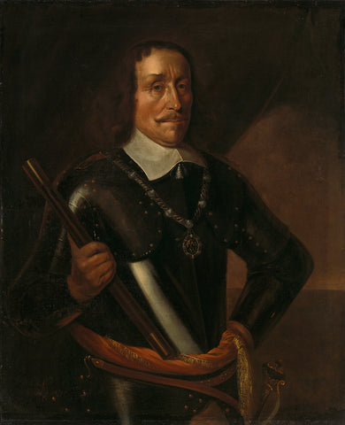 Witte Cornelisz de With (1599-1658), Vice-Admiral of Holland and West-Friesland, anonymous, Hendrick Martensz. Sorgh (rejected attribution), 1657 Canvas Print