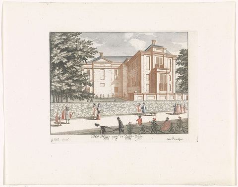 Palace Soestdijk on the South side, anonymous, 1695 Canvas Print