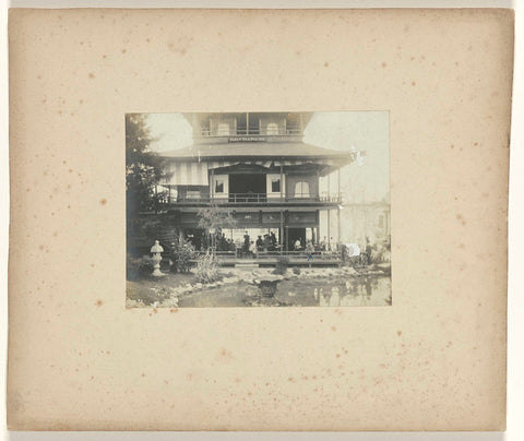 Japanese tea house ('Japan Tea Palace') at the World's Fair in St. Louis (Louisiana Purchase Exposition), 1904, unknown, 1904 Canvas Print