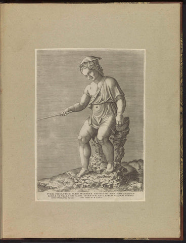 Young fisherman, anonymous, 1602 Canvas Print