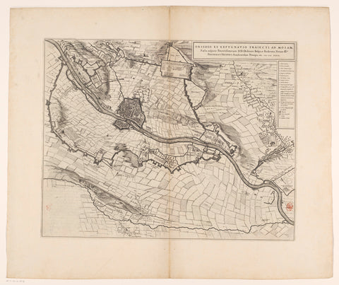 Map of the siege of Maastricht, 1632, anonymous, 1652 Canvas Print