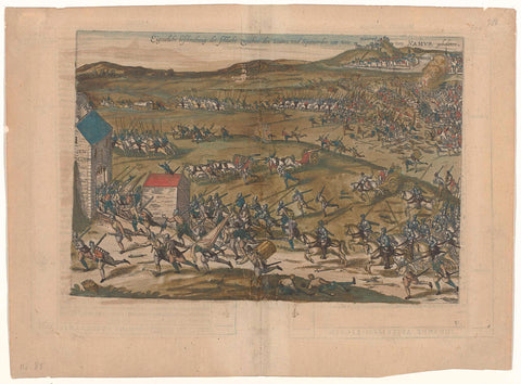 Battle of Gembloux, 1578, Frans Hogenberg, 1588 Canvas Print