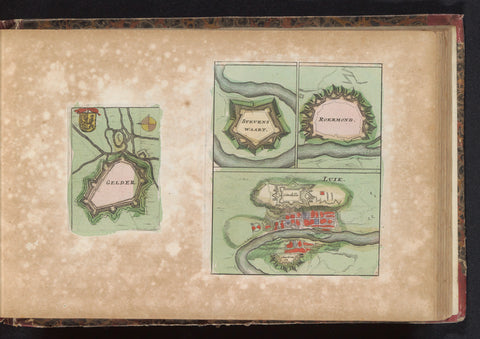 Four maps, anonymous, 1735 Canvas Print