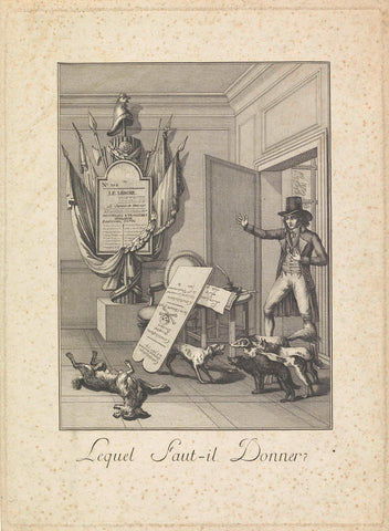 Cartoon on the Directory, 1797, anonymous, 1797 Canvas Print