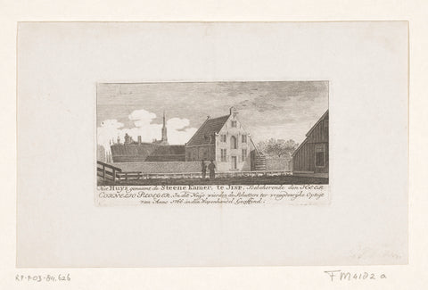 Huis van Cornelis Ploeger te Jisp, 1766, anonymous, 1766 Canvas Print