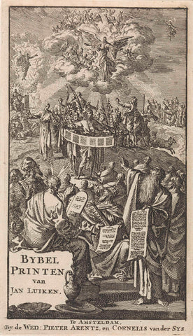 Title page for: Jan Luyken, Bybelprinten, 1712, Jan Luyken, 1712 Canvas Print