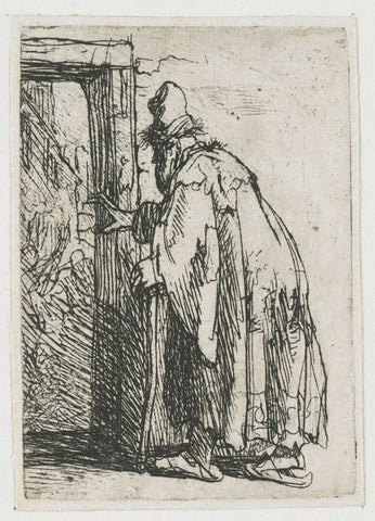 The blindness of Tobit: a sketch, Rembrandt van Rijn, c. 1629 Canvas Print