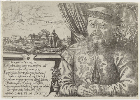 Portret Hieronymus Schurstab, Hans Lautensack, 1544 Canvas Print