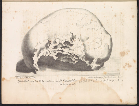 Skull of Saint Rombout, 1825, Frans Vervloet, 1825 Canvas Print