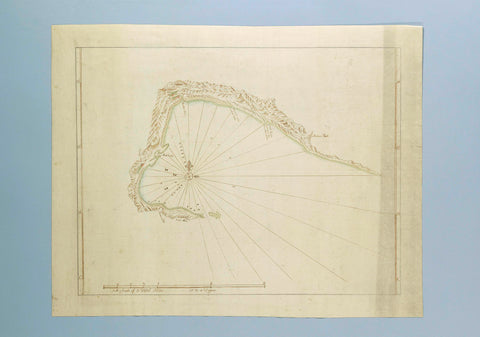 Map of Plettenberg Bay, Robert Jacob Gordon (attributed to), 1777 - 1778 Canvas Print