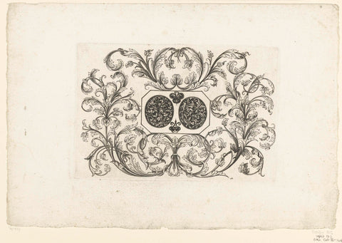 Two ovals between sheet vines, Master pc, 1673 Canvas Print